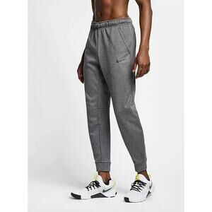 Nike Mens L Therma-FIT Tapered Training Joggers Sweat Pants Basketball Dark Gray